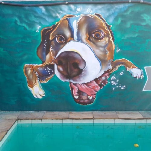 Dogs Mural | Murals by Japão | Nature Dog House in Planalto Paulista