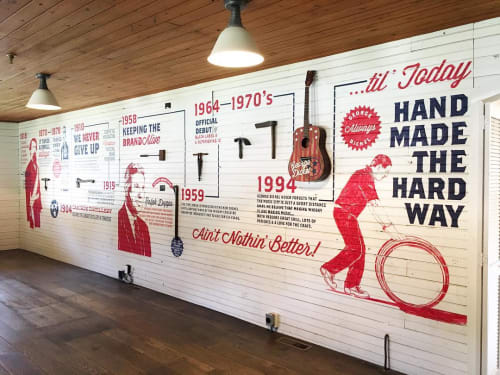 Interior Mural | Murals by I Saw The Sign | George A. Dickel & Co. in Tullahoma