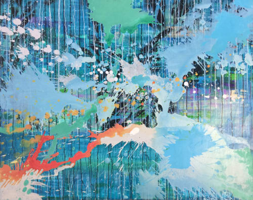 Rhythm ans Blues | Oil And Acrylic Painting in Paintings by Marion Wood