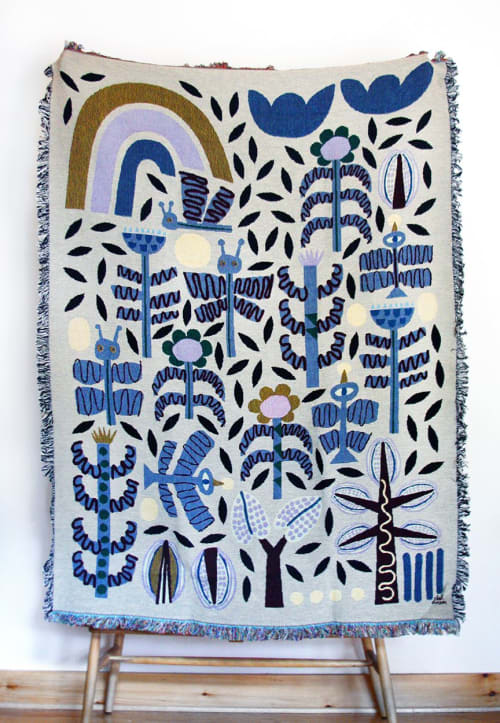 Pollinate Blanket Tapestry | Linens & Bedding by Leah D