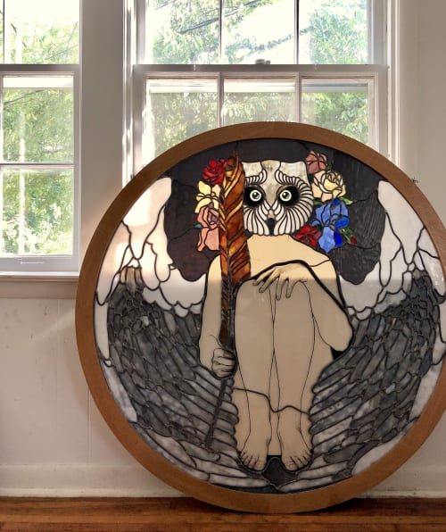 Owl Girl | Wall Sculpture in Wall Hangings by Soda Ash & Sand
