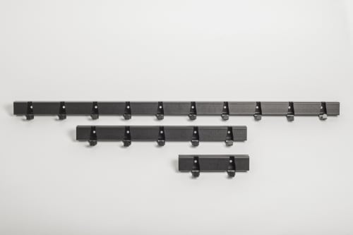 Wall Coat rack by the meter black | Hook in Hardware by Maarten Baptist