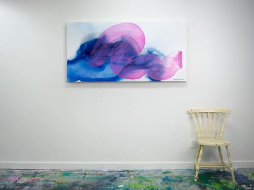Wish You Were Here | Oil And Acrylic Painting in Paintings by Claire Desjardins