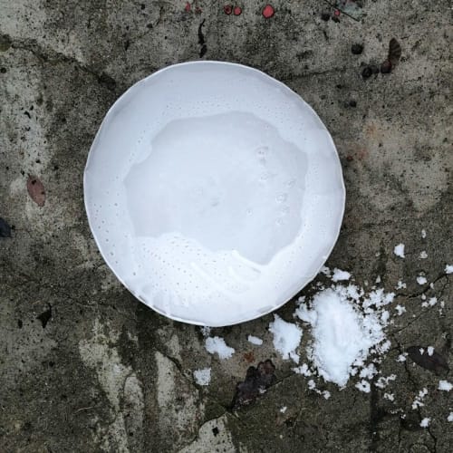 Extra-large serving bowl – Frozen series | Ceramic Plates by Projectorium handmade ceramics