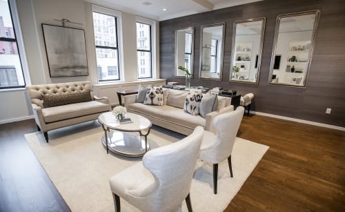 Morello Oval Metal Cocktail Table | Tables by Bernhardt | Private Residence - Flatiron in New York