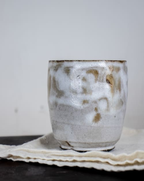 Experimental brown clay yunomi | Cups by Chadan tomlin
