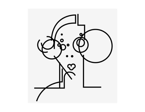 Vivian Girls - Line series | Paintings by Cesar Finamori