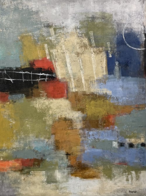 Traces of Tuesday | Oil And Acrylic Painting in Paintings by Shellie Garber Art