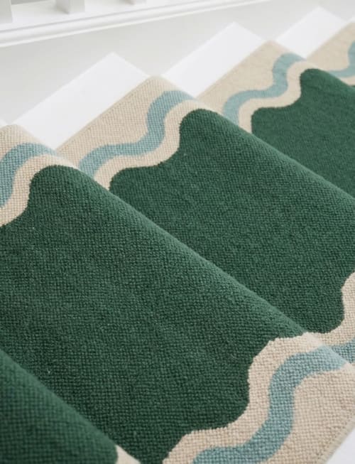 Handwoven Woolen Runner Rug | Rugs by Evergreen Carpets