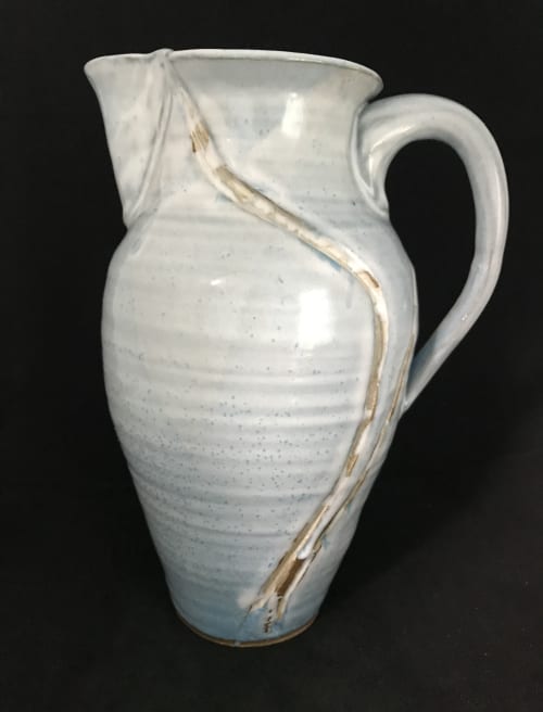 Blue Pitcher | Vessels & Containers by Sheila Blunt