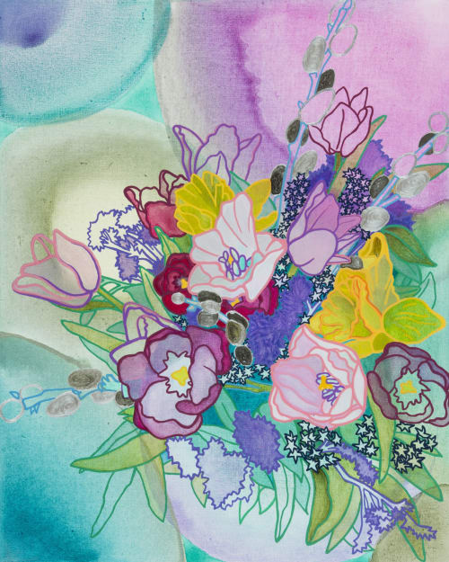 Becoming | Oil And Acrylic Painting in Paintings by Elizabeth Gahan | Equinox Studios in Seattle