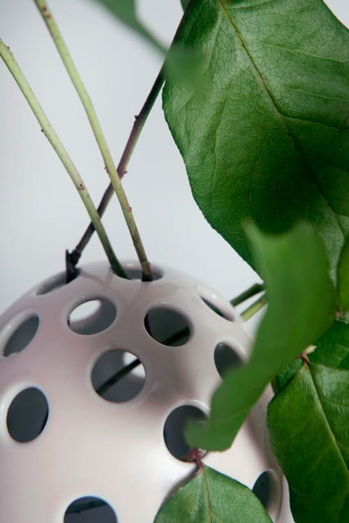 Fly's Eye Vase | big / pink | Vases & Vessels by Krafla | Krafla Studio in Kraków