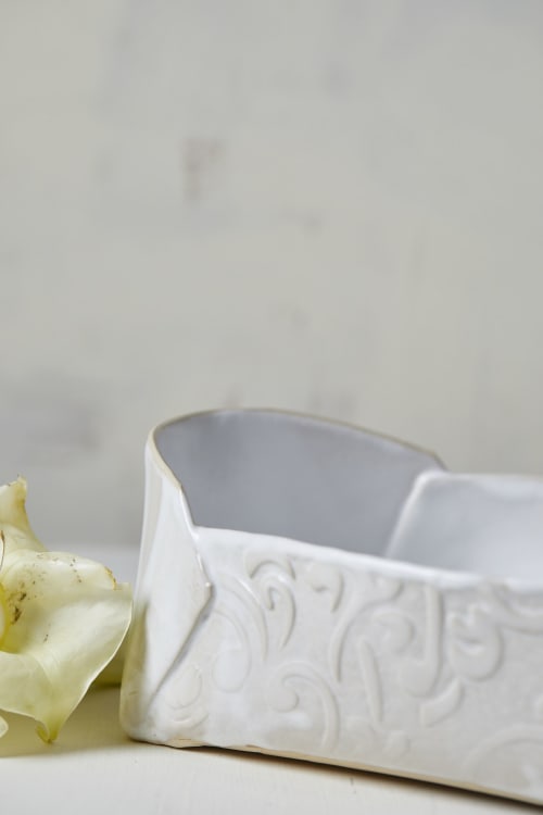 White Baking Dish | Serving Bowl in Serveware by ShellyClayspot