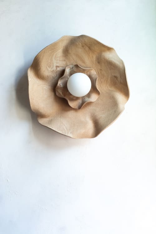 "Nawar" Ceramic wall sconce | Sconces by Asmaa Aman Studio