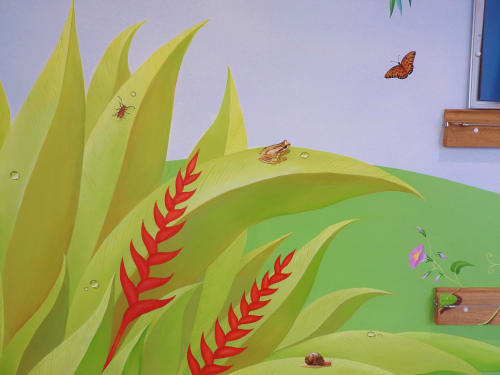 "Life's garden" mural | Murals by Elena Kolotusha | 39-41 Isabella St in Moorabbin