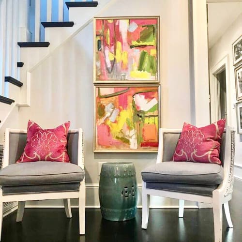 Duo Abstract Painting | Paintings by Windy O'Connor Art and Home