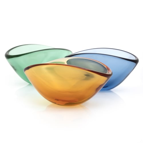 Float Handblown Glass Vase | Decorative Bowl in Decorative Objects by AEFOLIO