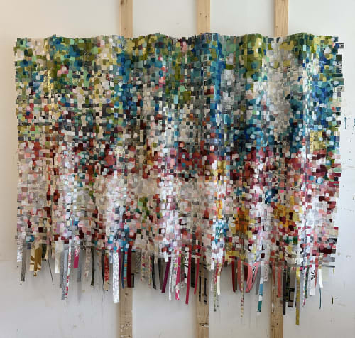 Woven Pixel | Mixed Media in Paintings by Shiri Phillips Designs