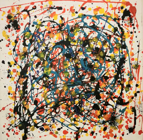 "Total Mess" | Oil And Acrylic Painting in Paintings by Shirly Maimom Art