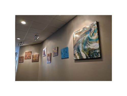 Soulscape Art Gallery | Paintings by Soulscape Fine Art + Design by Lauren Dickinson | Slate Venues at II Creeks in Richardson