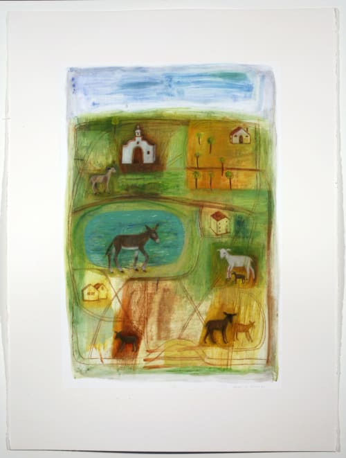 Roman Paths | Oil And Acrylic Painting in Paintings by Joanne Hammer