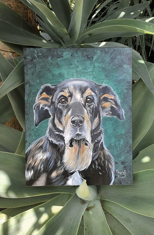 Dog portrait 1 | Paintings by Manabell