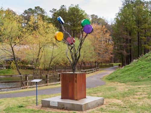 Sweet Pops of Brilliance | Public Sculptures by FireShapes Studio | East Roswell Park in Roswell