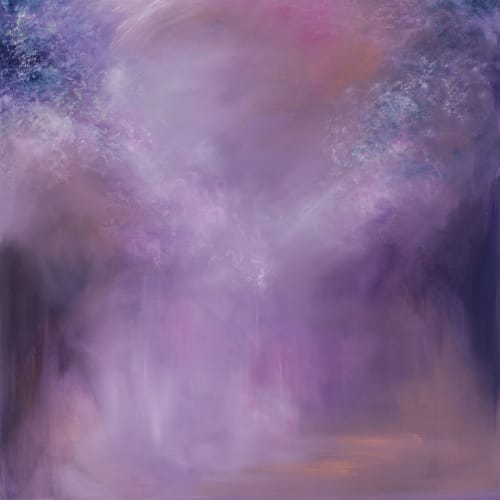 The far side of Mercury - Abstract landscape sky painting | Oil And Acrylic Painting in Paintings by Jennifer Baker Fine Art