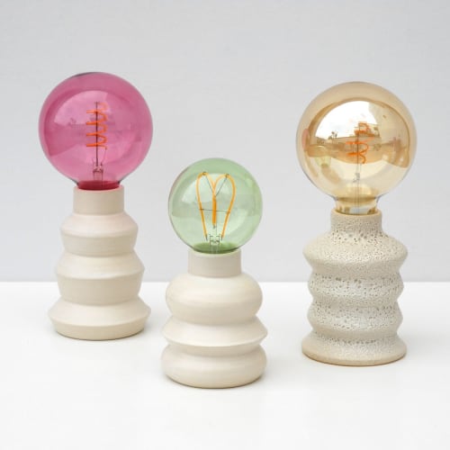 Zig Zag Ceramic Table Lamp | Lamps by niho Ceramics