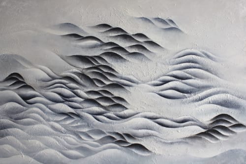 Floating in light | Oil And Acrylic Painting in Paintings by Francesca Borgo