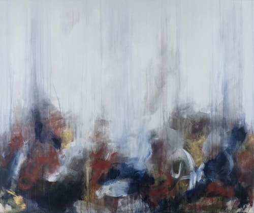 Near and Far 11 | Oil And Acrylic Painting in Paintings by Lisa Ochowycz | Once A Tree Furniture Ltd in Vancouver