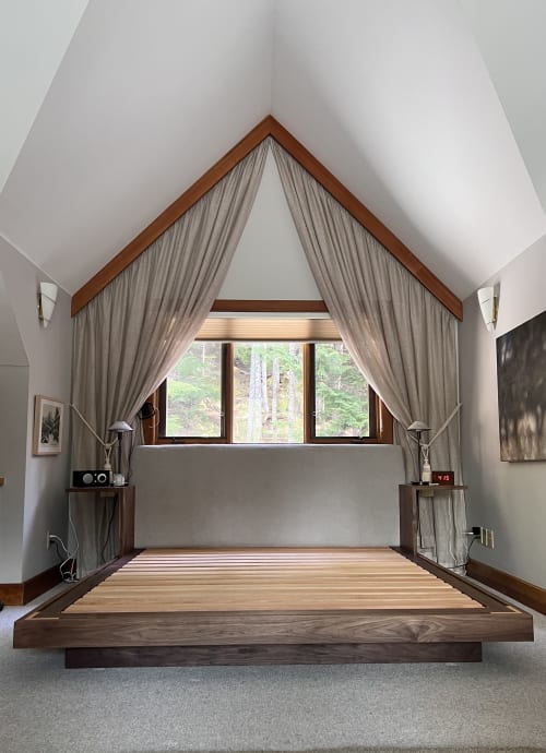 custom walnut bed | Beds & Accessories by In Element Designs
