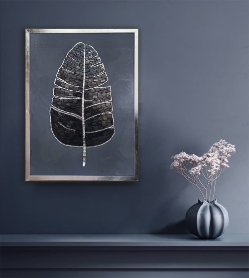 Folio Black mosaic artwork | Art & Wall Decor by Julia Gorbunova