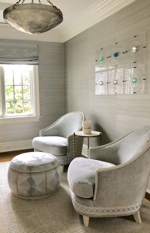 Ripple Effect in New Canaan Home | Wall Sculpture in Wall Hangings by Carla Goldberg Studio Art