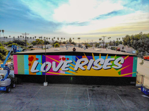 “Love Rises” | Street Murals by Ruben Rojas
