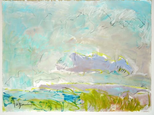 Harmony, Oil on paper 22" x 30" | Oil And Acrylic Painting in Paintings by Dorothy Fagan Fine Art: Joy's Garden