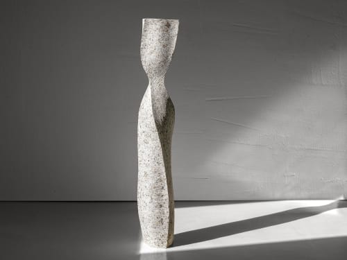 Column — Tall Sculptural Floor Vase | Vases & Vessels by Donatas Žukauskas