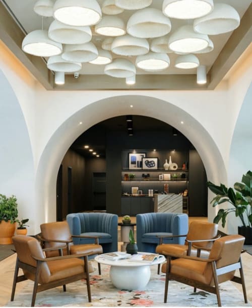 MushLume Hemi Pendant | Pendants by MushLume Lighting | The Westley Calgary Downtown, Tapestry Collection by Hilton in Calgary