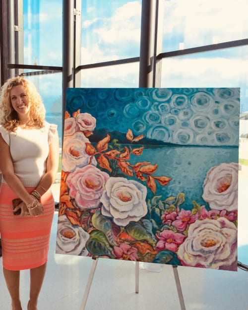 “Lake Flowers” | Paintings by Vanessa Drew | Joseph Brant Hospital in Burlington