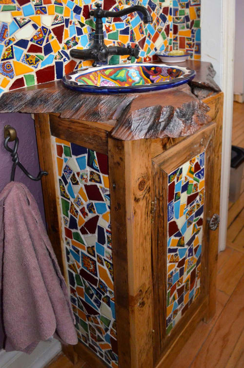 Rustic bathroom vanity | Mosaic in Art & Wall Decor by Abodeacious