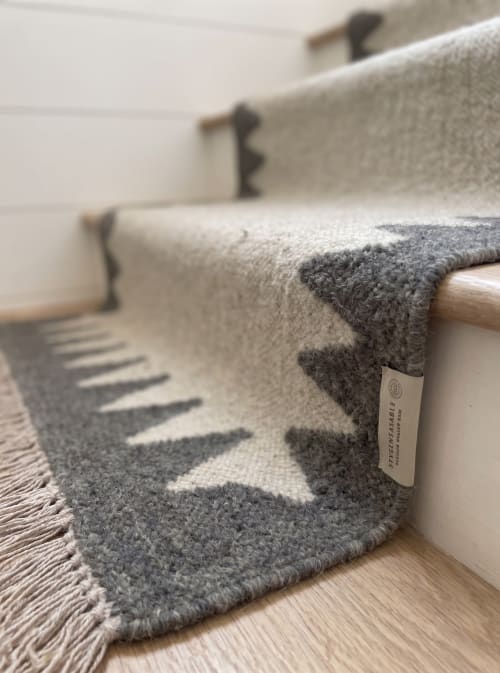 Handwoven Woolen Runner Rug | Rugs by Evergreen Carpets