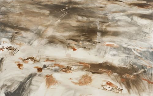 OCEAN SHORES - FOG 1 | Oil And Acrylic Painting in Paintings by Betty Jo Costanzo