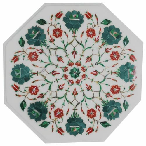 white marble table, coffee table, end table, tabletop | Tables by Innovative Home Decors