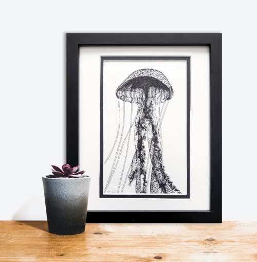 Jellyfish - pen sketch | Drawings by Melissa Patel