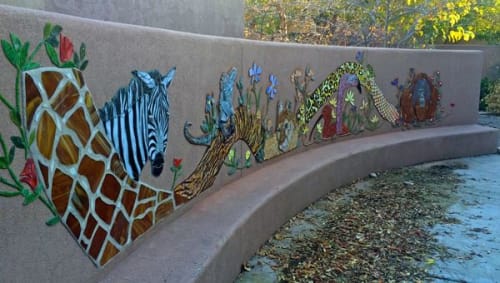Mosaic Wall Mural | Public Mosaics by Laura Robbins Mosaics | ABQ BioPark - Zoo in Albuquerque