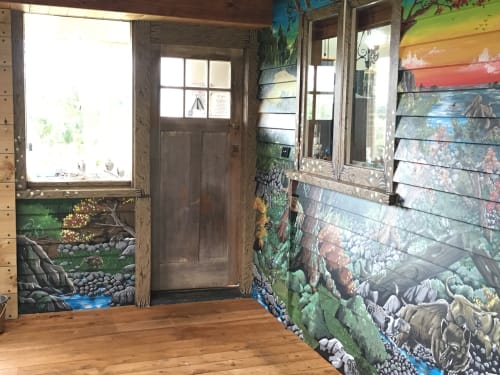 Julie and Karl's mural | Murals by Manabell | Private Residence - Waiku, New Zealand in Waiuku