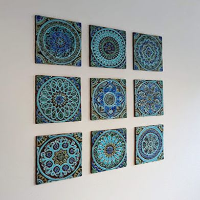Outdoor wall art (set of 9 tiles) | Wall Sculpture in Wall Hangings by GVEGA