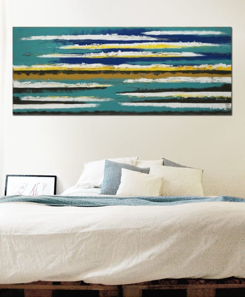 Blue Horizon | Paintings by Ronald H | Roxier Art Gallery in Rotterdam