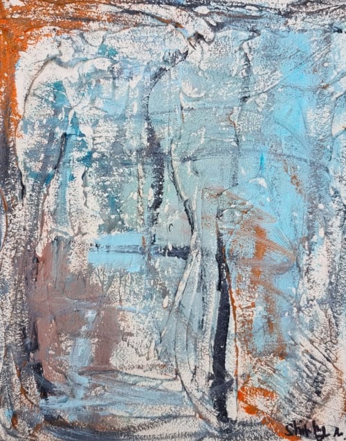 "Path of Wood" | Oil And Acrylic Painting in Paintings by Shirly Maimom Art