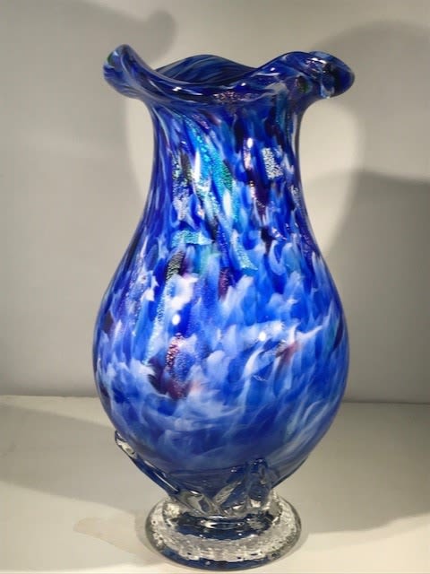 Glass Cremation Urn | Vases & Vessels by White Elk's Visions in Glass - Glass Artisan, Marty White Elk Holmes & COO, Jo Pierce